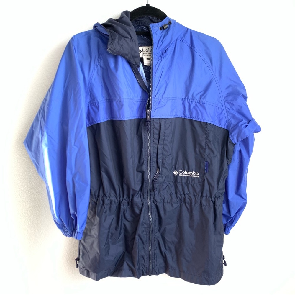 Columbia | Two Tone Blue Windbreaker